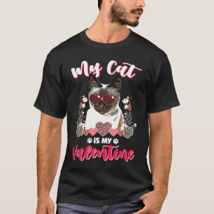 Mijn Siamese Kat is Mijn Valentijn T-shirt
