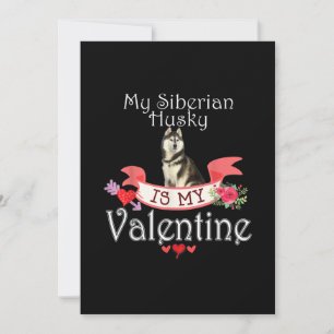 Mijn Siberische Husky Dog is mijn Valentijn Cadeau Save The Date
