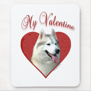 Mijn Siberische Husky Valentijn: Liefde Huskies Muismat