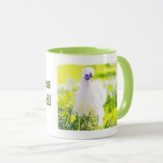 Mijn Silkies - Mijn wereld! Mok (Voorkant rechts)