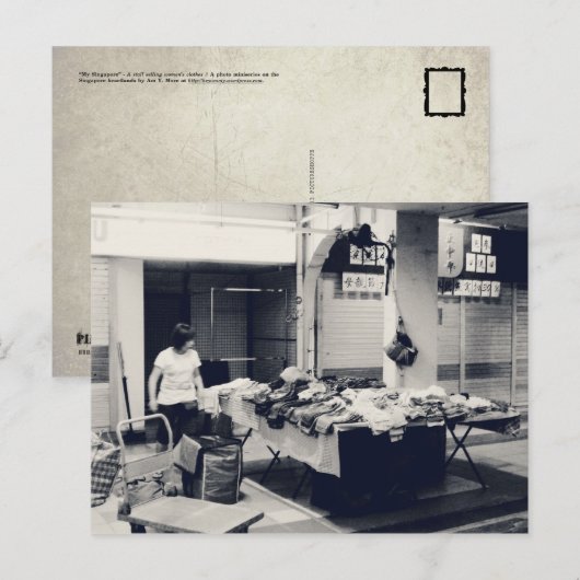 Mijn Singapore: Gezondheidsgebieden Serie #2 Briefkaart (Voorkant / Achterkant)