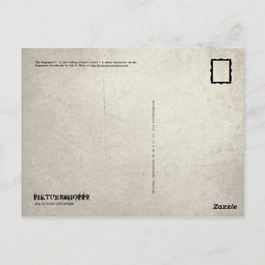 Mijn Singapore: Gezondheidsgebieden Serie #2 Briefkaart (Achterkant)