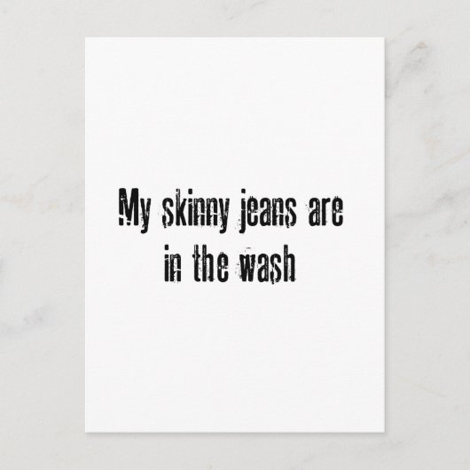 mijn skinny jeans briefkaart (Voorkant)