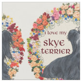 Mijn Skye-terriër liefhebben Stof (Close Up)