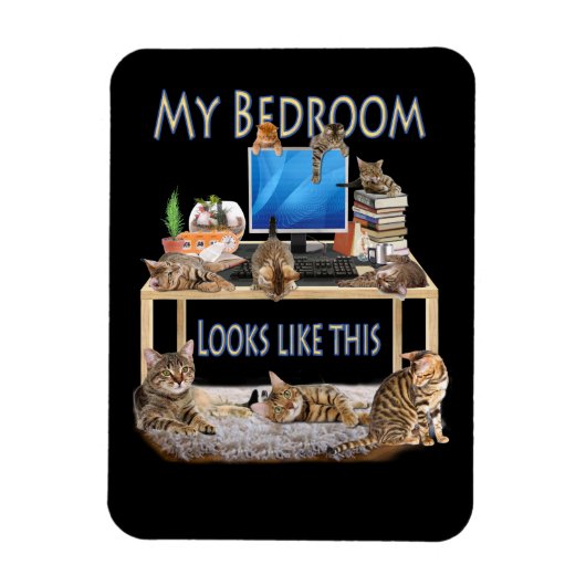 Mijn slaapkamer ziet er zo uit magneet (Verticaal)