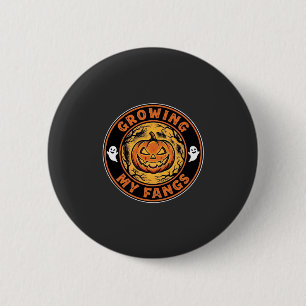 Mijn slagtanden laten groeien Halloween Pompoen Sp Ronde Button 5,7 Cm