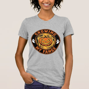 Mijn slagtanden laten groeien Halloween Pompoen Sp T-shirt