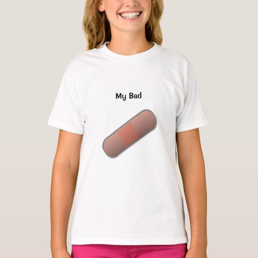 Mijn slechte BandAid Kinderen T-shirt (Voorkant)