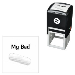 Mijn slechte bandAid Zelfinktende Stempel