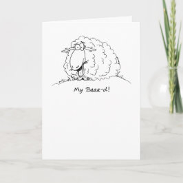 Mijn Slechte Cartoon Schaap Verlaat Verjaardag Kaa Kaart