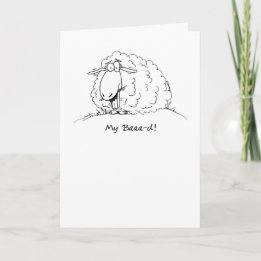 Mijn Slechte Cartoon Schaap Verlaat Verjaardag Kaa Kaart