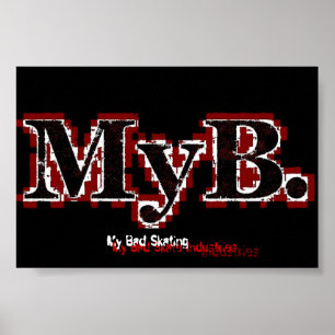 Mijn slechte Skating Poster