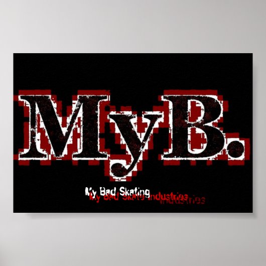 Mijn slechte Skating Poster (Voorkant)