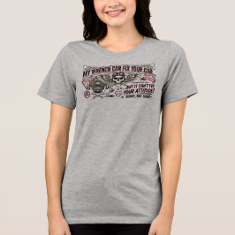 Mijn sleutel kan je auto repareren, niet je attitu Tri-Blend shirt