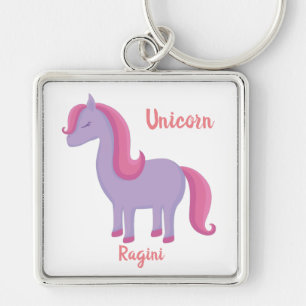 Mijn  Sleutelhanger Kleine Unicorn Naam   Ragini