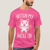 Mijn slipje op fitness - kattenweeglichaampje t-shirt (Voorkant)