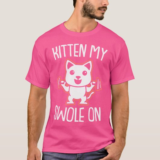 Mijn slipje op fitness - kattenweeglichaampje t-shirt (Voorkant)