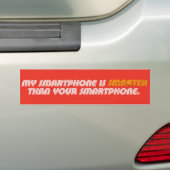 Mijn smartphone is een slimmere bumpersticker (Op auto)
