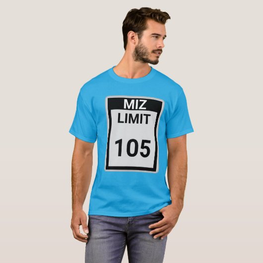Mijn Snelheidslimiet 105 T-shirt (Voorkant volledig)