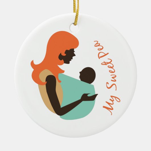 Mijn snoepje keramisch ornament (Voorkant)