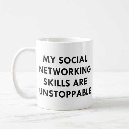 Mijn sociaal netwerk koffiemok (Links)