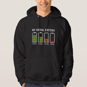Mijn sociale batterij hoodie