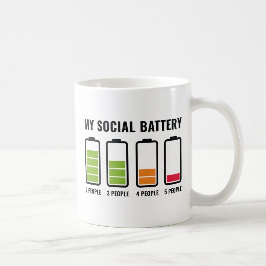 Mijn sociale batterij koffiemok (Rechts)