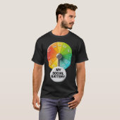 Mijn sociale batterij t-shirt (Voorkant volledig)