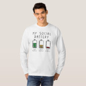 Mijn sociale batterij t-shirt (Voorkant volledig)