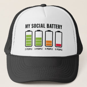 Mijn sociale batterij trucker pet