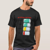 Mijn sociale batterij voor Introvert-mensen - Anti T-shirt (Voorkant)