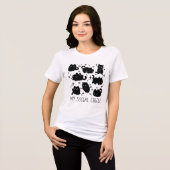 Mijn Sociale Cirkel Mooie Kat Tri-Blend Shirt (Voorkant volledig)