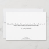 Mijn soep leidt de eerste communie van Veil Kaart (Achterkant)