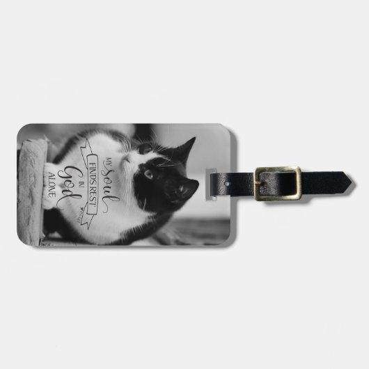 Mijn soep vindt rust - PS 62:1 Bagagelabel (Voorkant horizontaal)