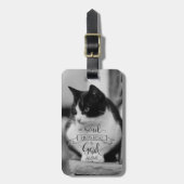 Mijn soep vindt rust - PS 62:1 Bagagelabel (Voorkant verticaal)