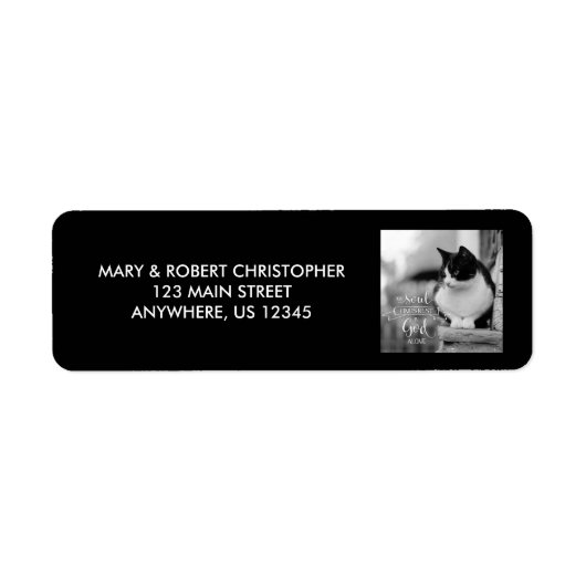 Mijn soep vindt rust - PS 62:1 Etiket (Voorkant)