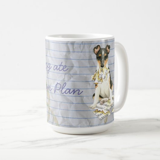 Mijn soepele Collie Ate Mijn Lesson Plan Koffiemok (Voorkant rechts)