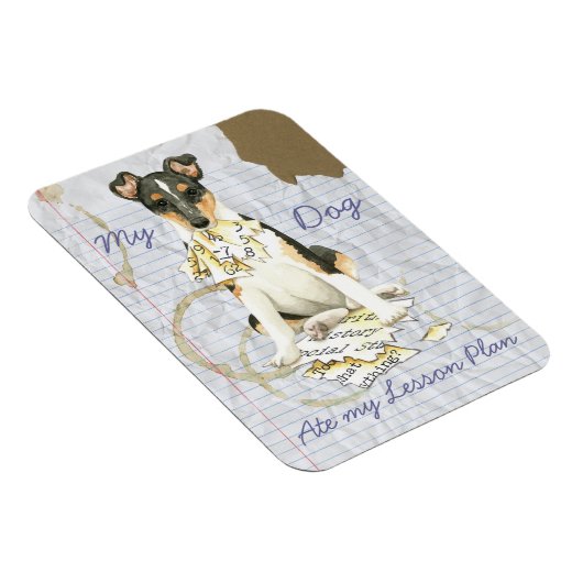 Mijn soepele Collie Ate Mijn Lesson Plan Magneet (Rechterzijde)