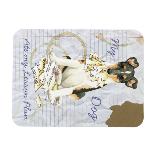 Mijn soepele Collie Ate Mijn Lesson Plan Magneet (Horizontaal)