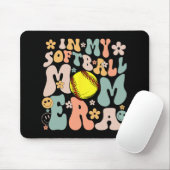 Mijn Softbal Moeder Era Moeder Groovy Life Game Da Muismat (Met muis)