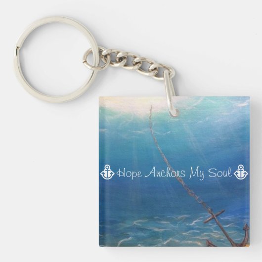 Mijn sol is geankerd op Hope Sleutelhanger (Voorkant)