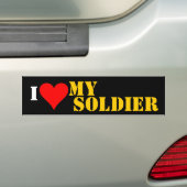 mijn soldaat loslaten bumpersticker (Op auto)