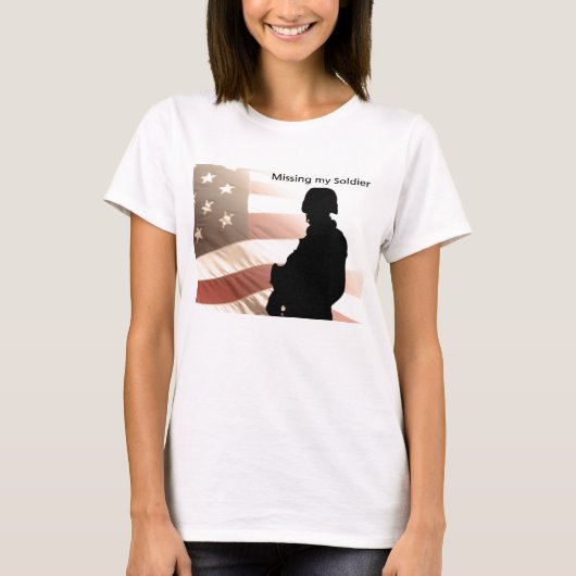 Mijn soldaat missen t-shirt (Voorkant)