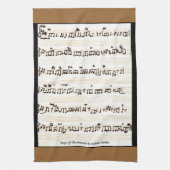 Mijn Song's Sheet Muziek op keukenhanddoek (Verticaal)