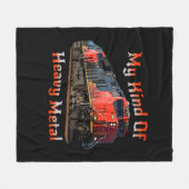 Mijn soort autolocomotief met zware metalen diesel fleece deken (Voorkant (Horizontaal))