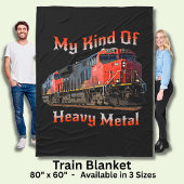 Mijn soort autolocomotief met zware metalen diesel fleece deken