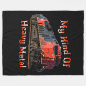 Mijn soort autolocomotief met zware metalen diesel fleece deken (Voorkant (Horizontaal))