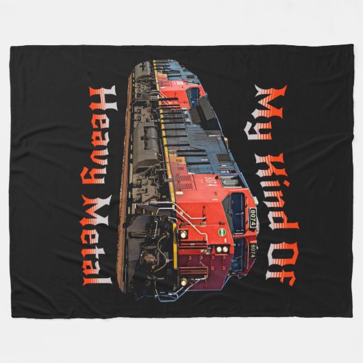 Mijn soort autolocomotief met zware metalen diesel fleece deken (Voorkant (Horizontaal))