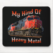 Mijn soort autolocomotief met zware metalen diesel muismat (Voorkant)