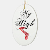 Mijn soort high... Hiel Keramisch Ornament (Links)